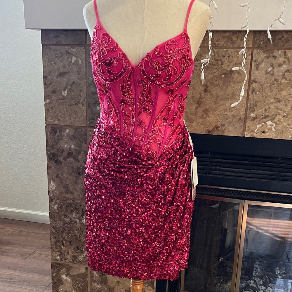 Stacees Elegant  Sequin Dress